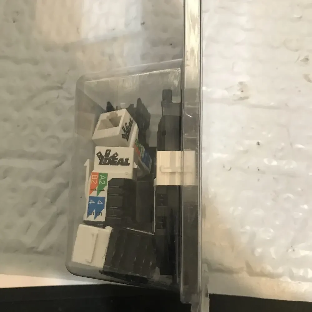 IDEAL 89-751WH CAT5e Gigabit Keystone Data Jack (10 PACK) NEW.